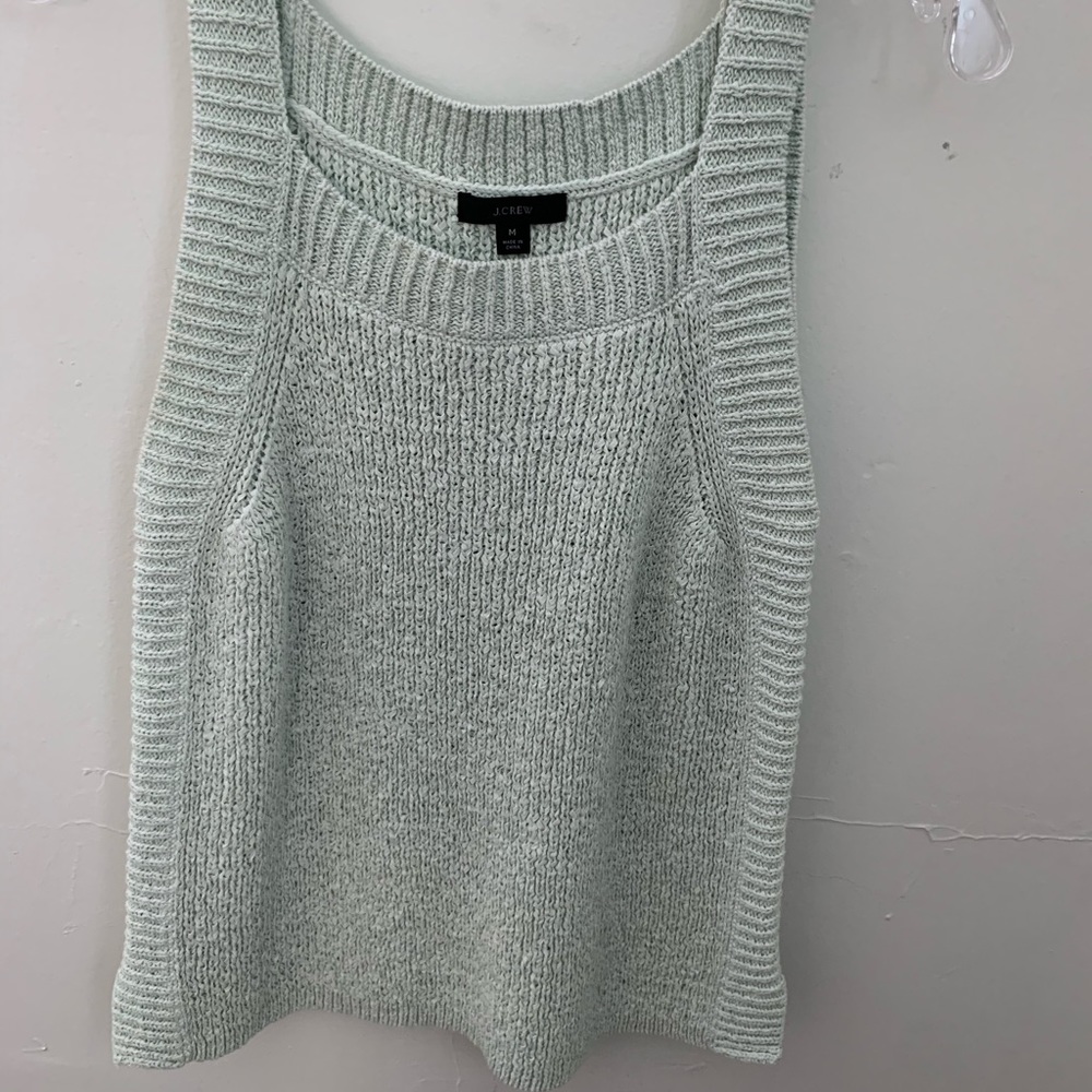 J. CREW Mint Green Sleeveless Sweater